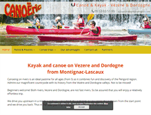 Tablet Screenshot of canoe-perigord.com